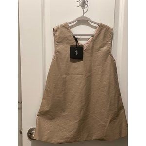 Bamboo Taupe PU Leather Dress Size 4T NWT